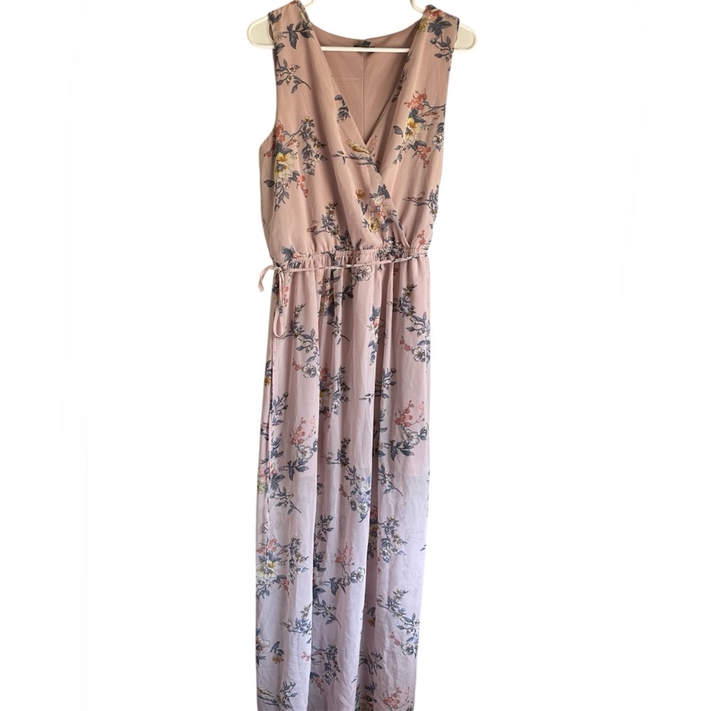 Lily Rose Floral Sleeveless Maxi Dress